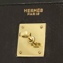 Kelly 32 HERMES box noir Vintage