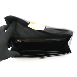 Pochette HERMES box noir Vintage