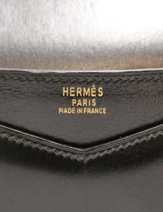 HERMES vintage Box leather clutch