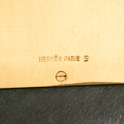 Pochette HERMES box noir Vintage