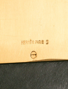 HERMES vintage Box leather clutch