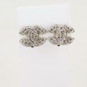 CHANEL rhinestones ear clips