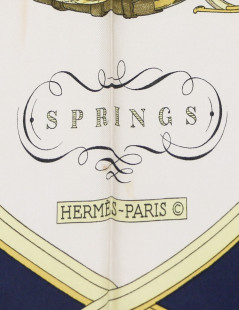  HERMES Springs silk scarf