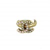 bague CHANEL T 52 ROSE ET STRASS