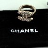 bague CHANEL T 52 ROSE ET STRASS