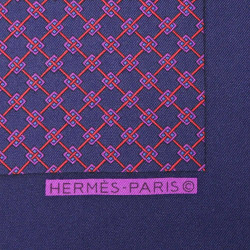 Pochette soie HERMES violet