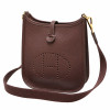 Mini Evelyne HERMES taurillon Marron Mahogany