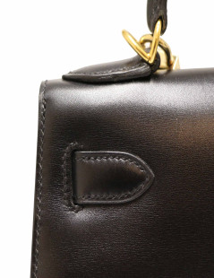 Sac HERMES Kelly II 28 cuir box