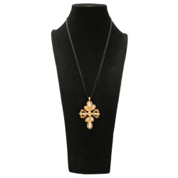 Collier CHRISTIAN LACROIX croix strass