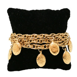 Bracelet CHANEL vintage triple rangs