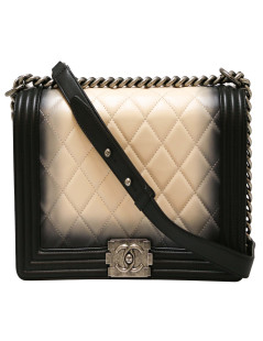 Sac Boy CHANEL cuir bicolore