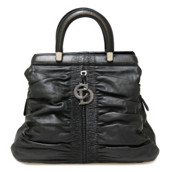 Sac CHRISTIAN cuir lisse noir