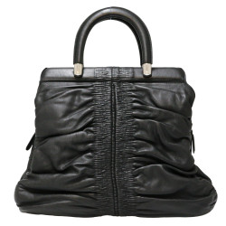 Sac CHRISTIAN cuir lisse noir