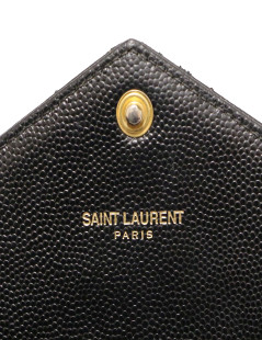 YSL SAINT LAURENT black wallet