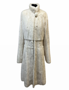 Manteau vison blanc DANIEL BENJAMIN