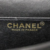 CHANEL tweed and leather black bag