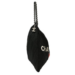 Sac CHANEL toile noir L A 