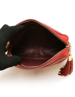 Sac Caméra rouge CHANEL vintage