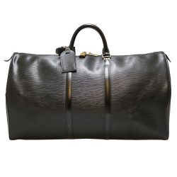 Keepall 58 LOUIS VUITTON cuir Epi noir