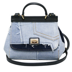 Mini sac DOLCE & GABBANA Sicily denim