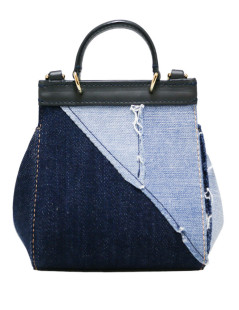 Mini sac DOLCE & GABBANA Sicily denim