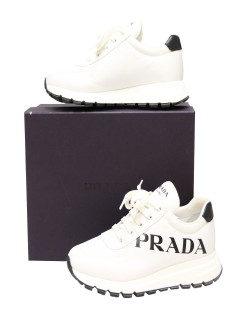 	Sneakers PRADA Donna Vitello Soft nylon blanc T8