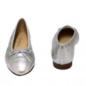 Ballerines CHANEL T36C cuir argent