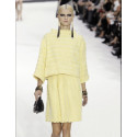 Tailleur CHANEL jaune T36 printemps été 2011