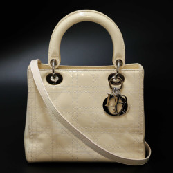 Sac Lady DIOR cuir verni