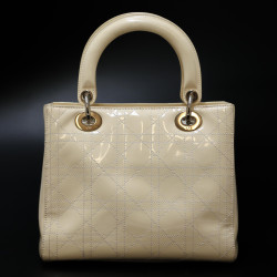 Sac Lady DIOR cuir verni