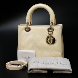 Sac Lady DIOR cuir verni