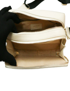 Mini sac LANVIN cuir beige