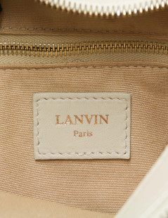 Mini sac LANVIN cuir beige