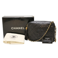 Sac vintage Camera CHANEL pompon