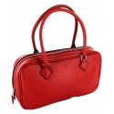 Mini bag pen HERMES red grained calf