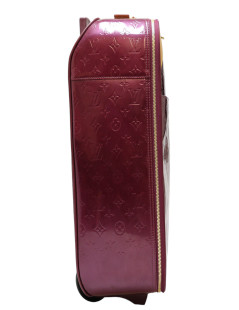 LOUIS VUITTON purple patent leather suitcase