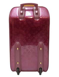 LOUIS VUITTON purple patent leather suitcase