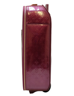 LOUIS VUITTON purple patent leather suitcase