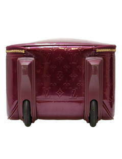 LOUIS VUITTON purple patent leather suitcase