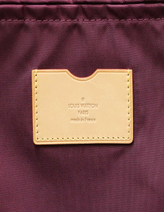 LOUIS VUITTON purple patent leather suitcase