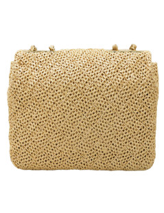 CHANEL beige  Timeless straw bag