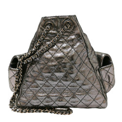 Sac à dos CHANEL argent