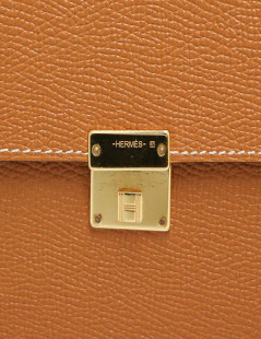 Mini pochette Clic 16 HERMES cuir grainé gold