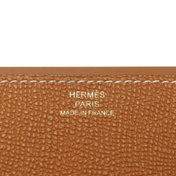 Mini pochette Clic 16 HERMES cuir grainé gold