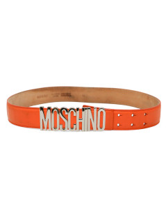 Ceinture MOSCHINO cuir orange