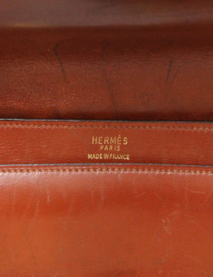 HERMES two -tone studed clutch 1974