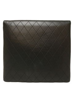 Pochette CHANEL cuir matelassé noir