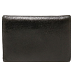 Porte cartes PRADA cuir noir