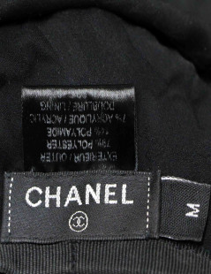 Béret T M CHANEL sequins noirs