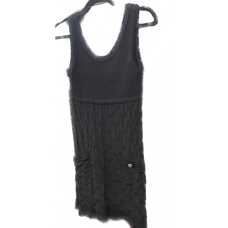 Robe T 38 CHANEL Stretch noir